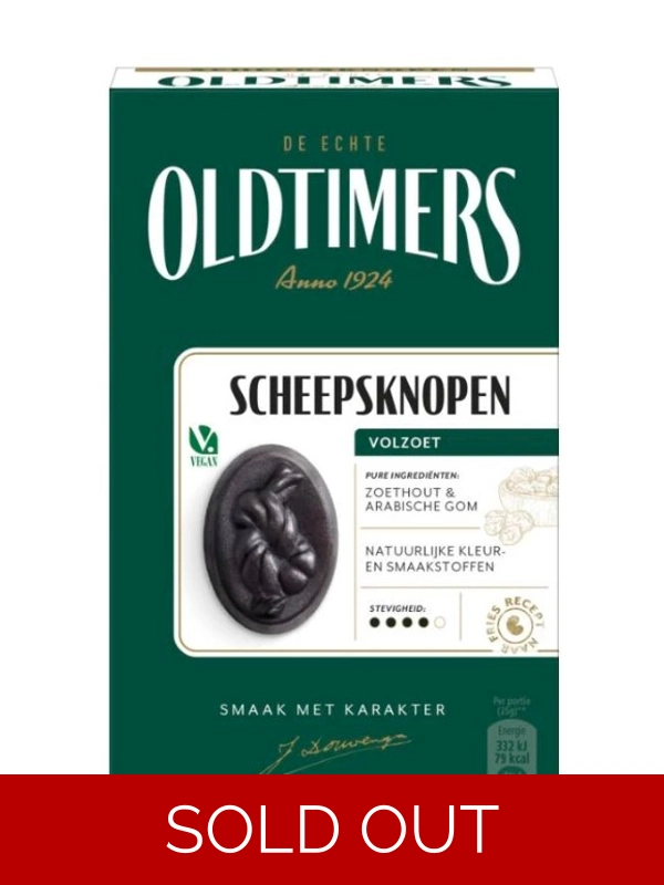 Oldtimers Scheepsknopen - 黑糖甜味 235 gm